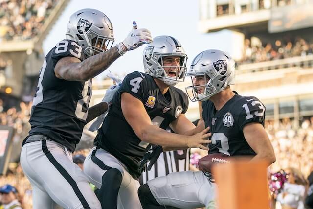 Derek Carr, Darren Waller, Hunter Renfrow, Raiders