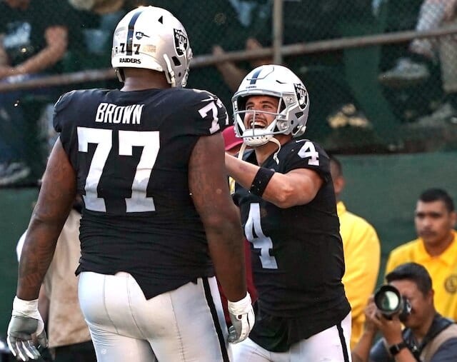 Trent Brown, Derek Carr, Raiders