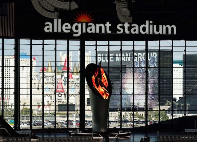 Al Davis torch, Allegiant Stadium, Raiders