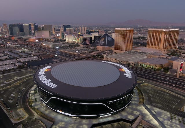 Allegiant Stadium view, Las Vegas strip