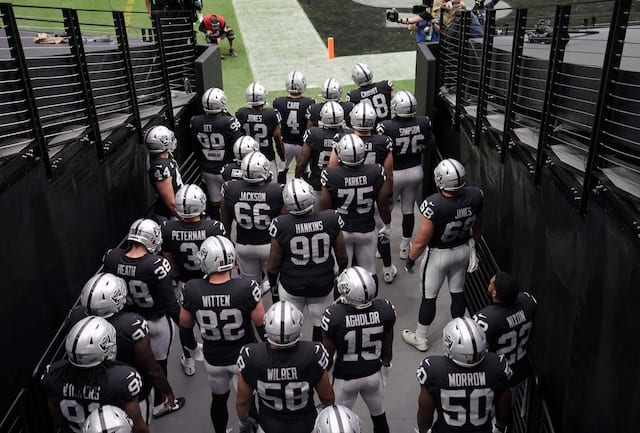 Raiders tunnel