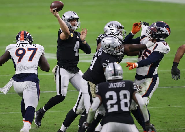 Derek Carr, Josh Jacobs