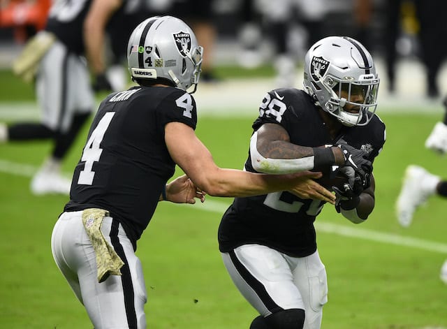 Derek Carr, Josh Jacobs