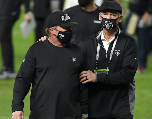 Jon Gruden, Mike Mayock, Raiders