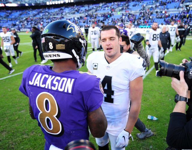 Derek Carr, Raiders, Lamar Jackson, Ravens