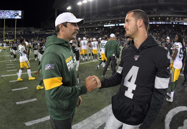 Aaron Rodgers, Derek Carr, Raiders, Packers