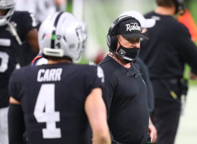 Jon Gruden, Derek Carr, Raiders