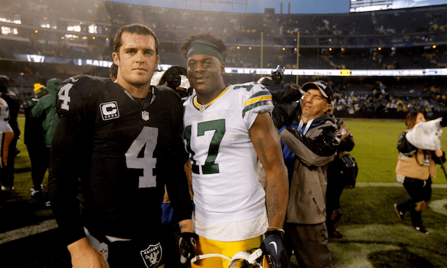 Derek Carr, Raiders, Davante Adams, Packers