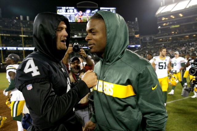 Derek Carr, Davante Adams, Packers, Raiders