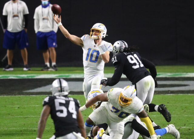 Justin Herbert, Chargers, Raiders