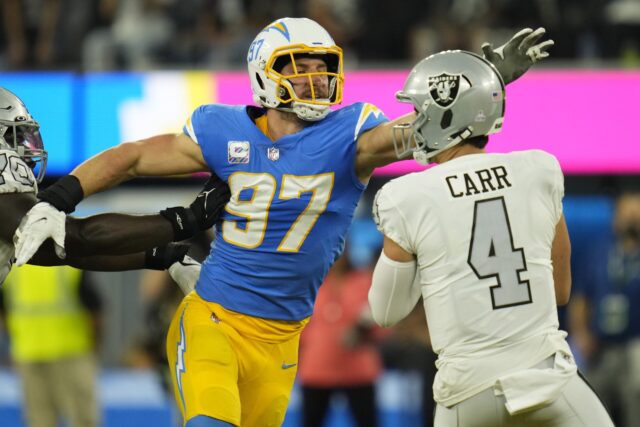 Joey Bosa, Chargers, Raiders, Derek Carr