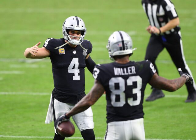 Derek Carr, Darren Waller, Raiders