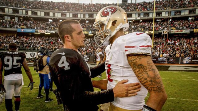 Derek Carr, Raiders, 49ers, Colin Kaepernick