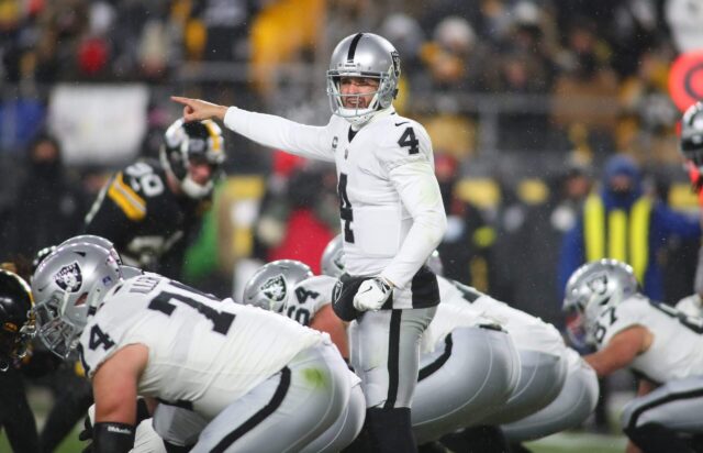 Derek Carr, Raiders, Steelers