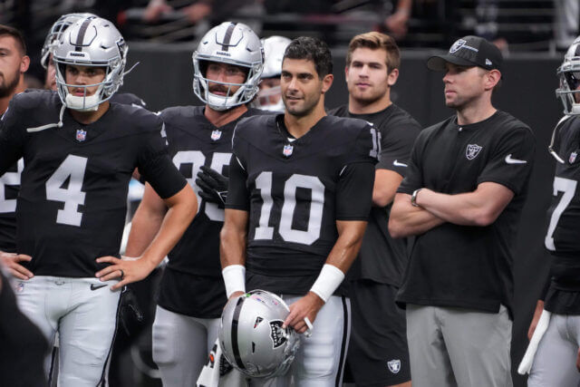 Aidan O'Connell, Jimmy Garoppolo, Raiders