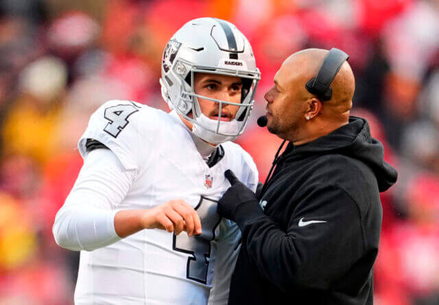 Aidan O'Connell, Antonio Pierce, Raiders