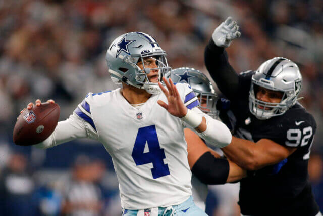 Dak Prescott, Cowboys, Raiders