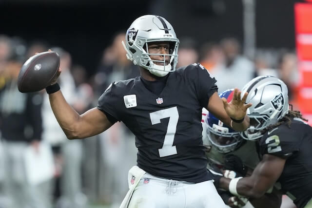 Raiders Releasing Quarterback Geno Smith